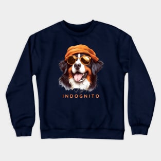 Bernese Mountain Dog Indognito Crewneck Sweatshirt